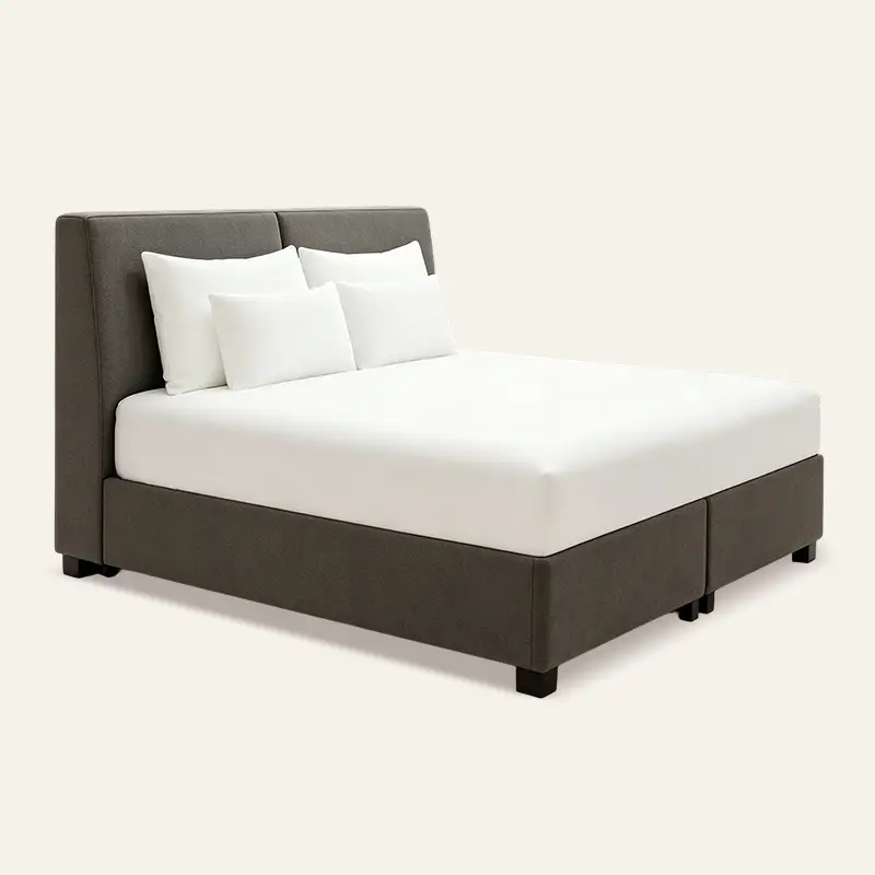 Wholesale Contemporary High-Back Fabric Upholstered Hotel King Bed Split-Base Platform Guest Room Bedroom Furniture Sets 1