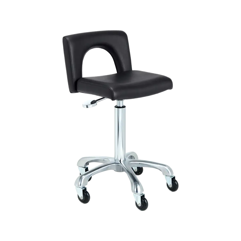 Latest Leather Salon Stool with Adjustable Gas Lift Heights 1