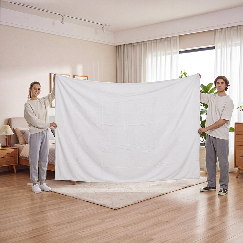 Sublimation Blanket Blanks – 320 GSM White Flannel, 3 Sizes 5