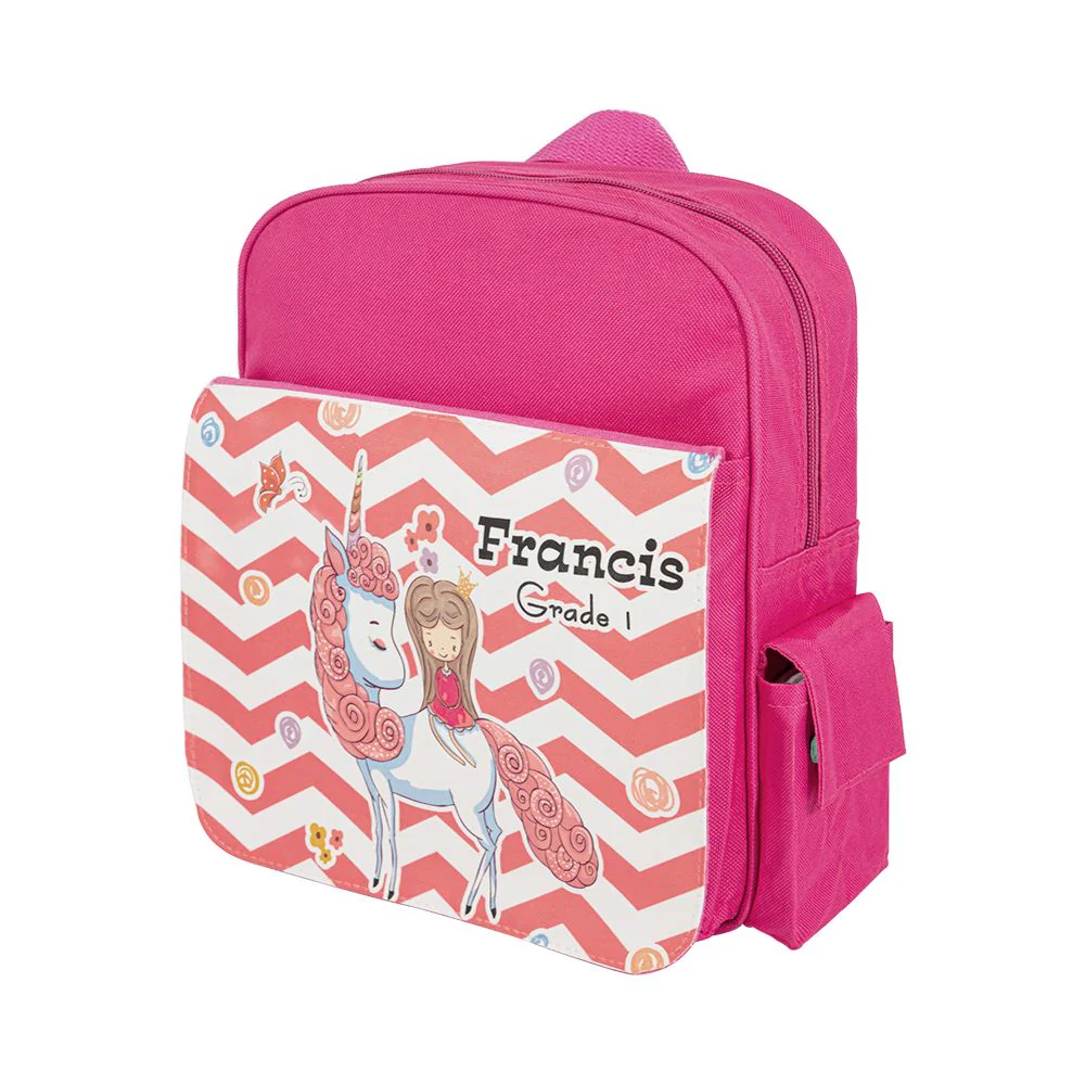Sublimation Backpack for Kids-Red/Blue/Pink/Black/Hot Pink 22