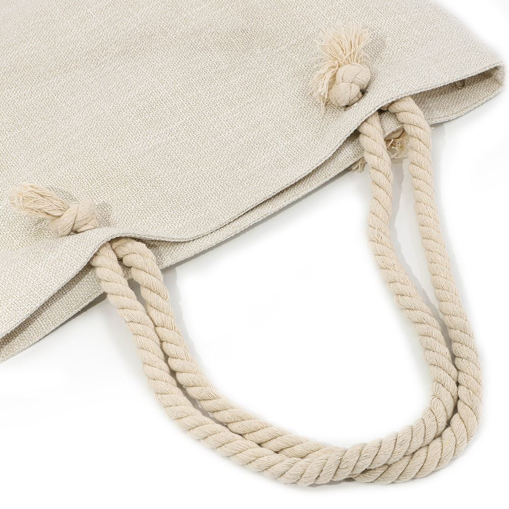 Burlap Sublimation Tote Bag Blanks Beach Bag-50*44CM 8
