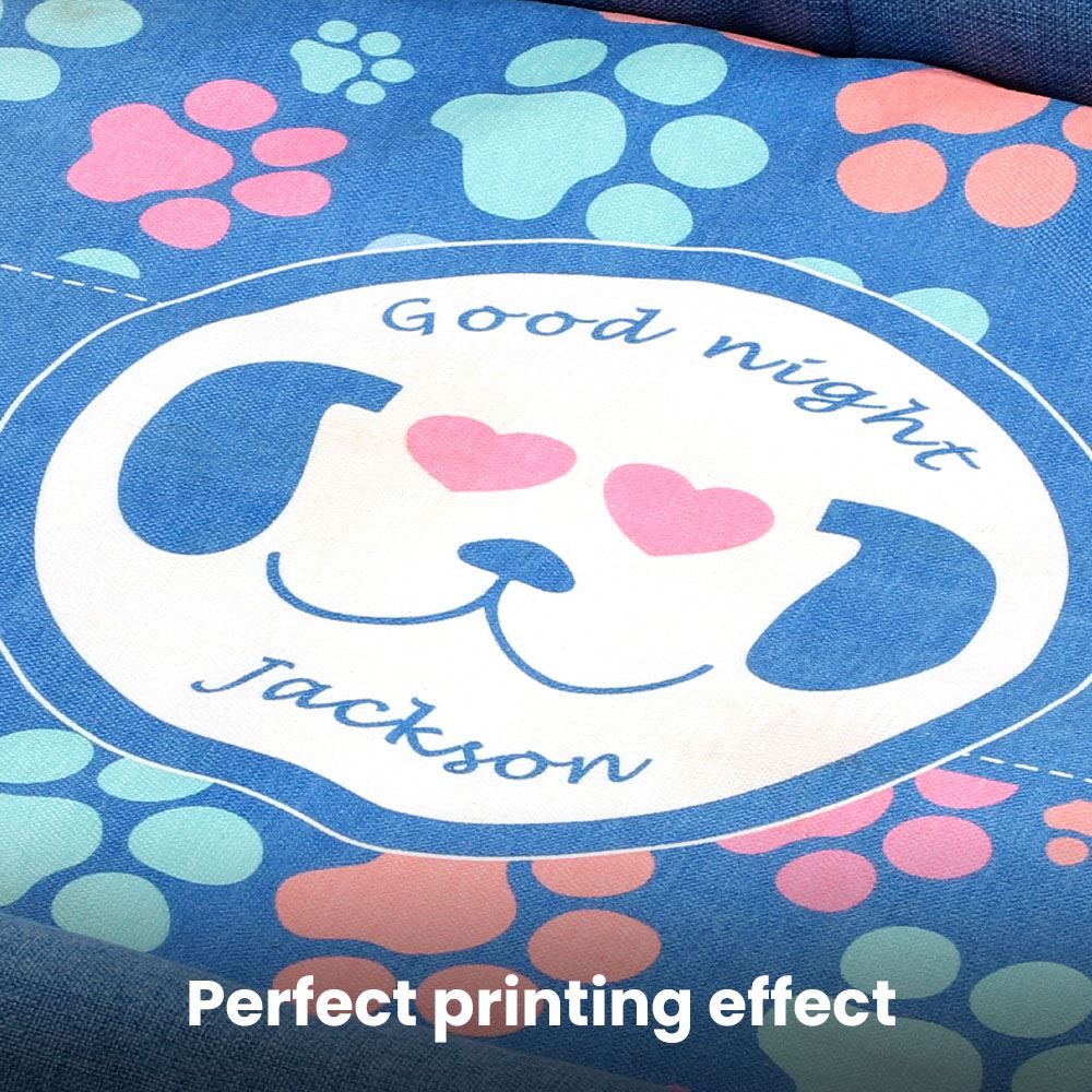 Blue Linen Sublimation Pet Bumper Cover-S/M/L Size 9