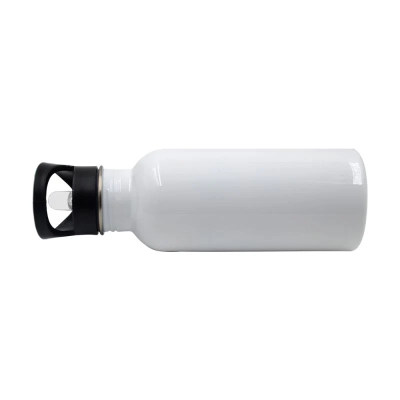600ml Sublimation Tumbler Blanks Stainless Steel Water Bottle - Silver/White 4