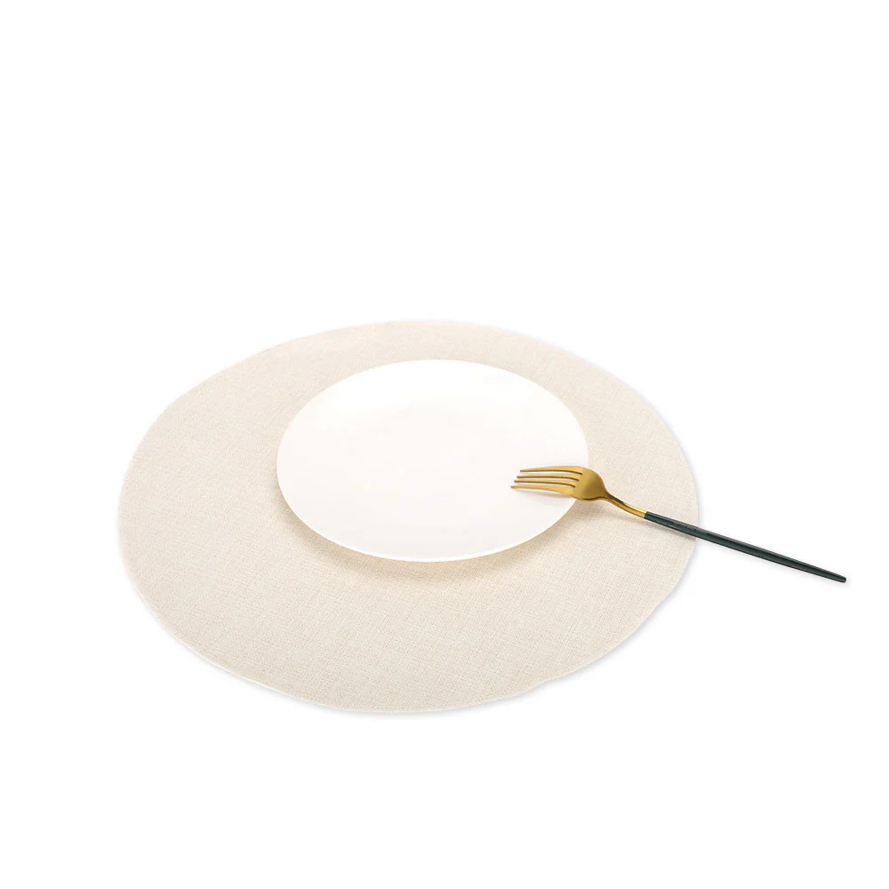 Linen Sublimation Placemats-Round-Dia 38cm-Dual Layers-Sewed Egde 8