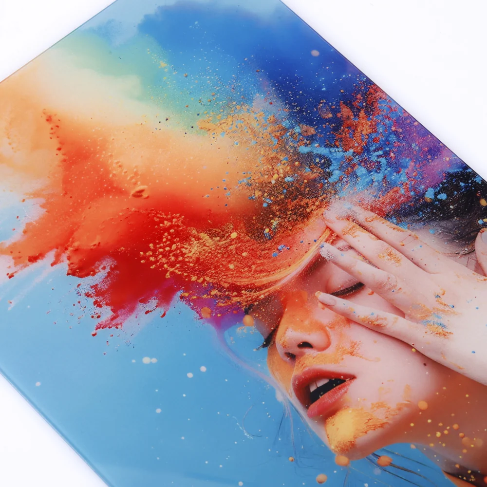 2mm Sublimation Glass Photo Prints Blanks Custom Photo Panel for Wall Art & Sign-20*30cm/30*40cm 9