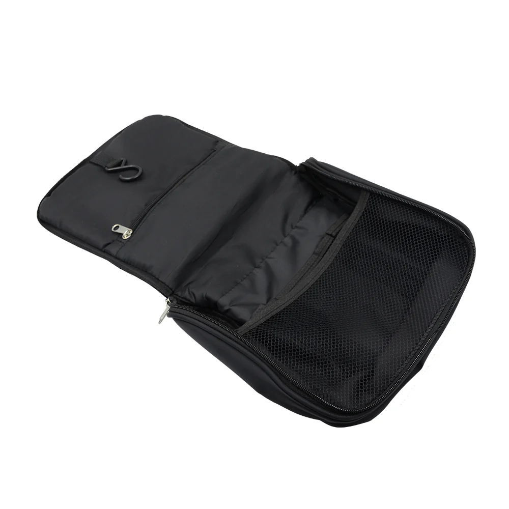 Lady's Sublimation Wash Bag-Black/Pink 11