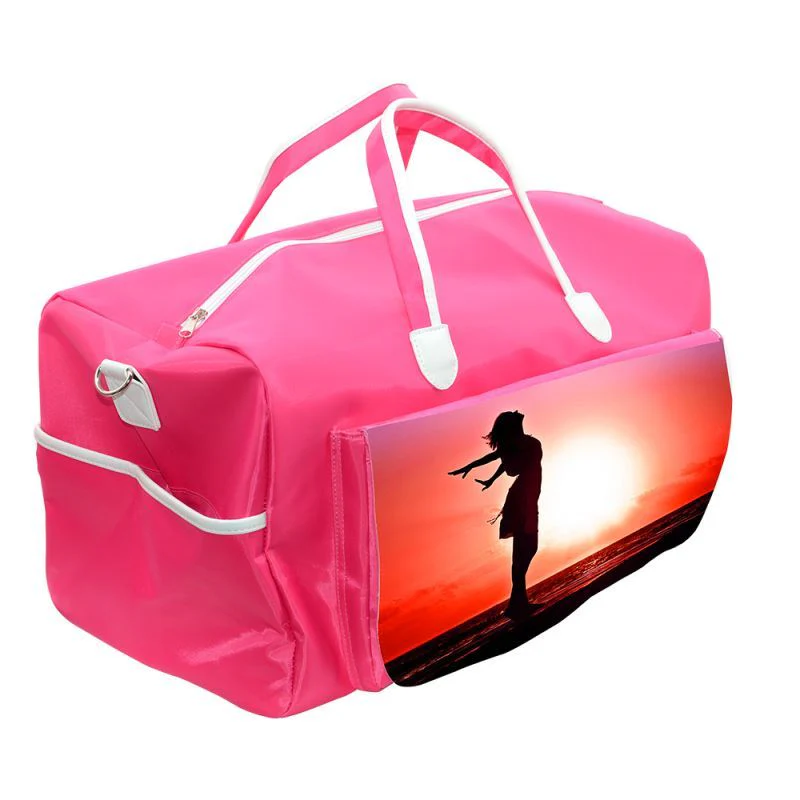 Sublimation Gym Bag-Black/Pink 3