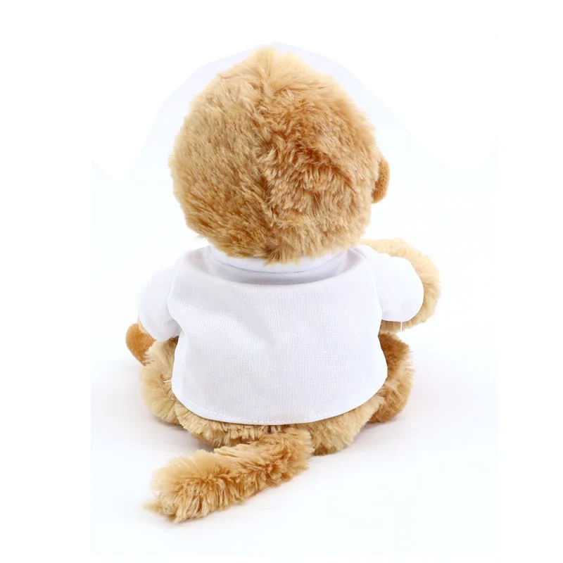 Sublimation Monkey Toy with T-shirt-Light Brown/Dark Brown 6