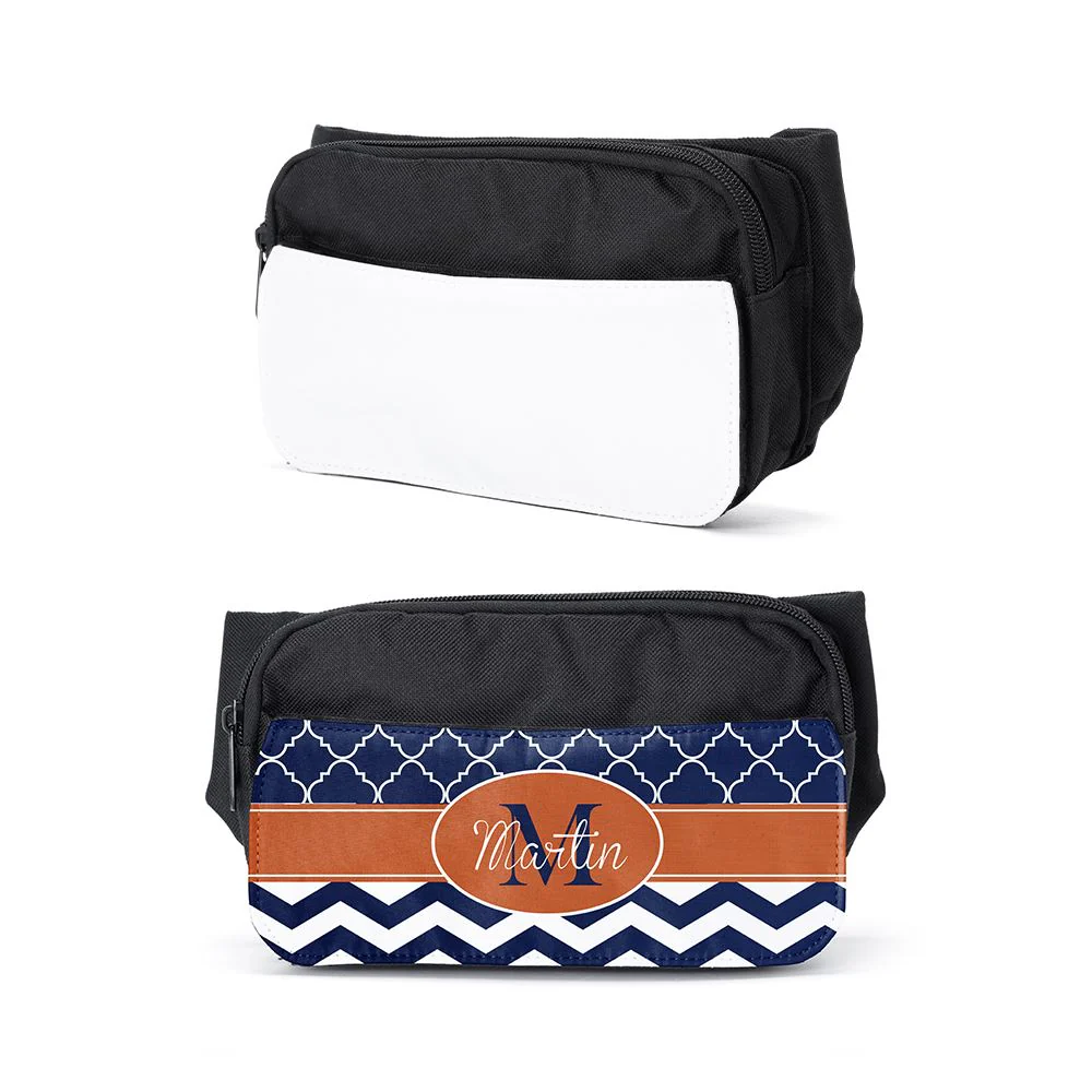 Sublimation Bum Bag-Black/Pink 10