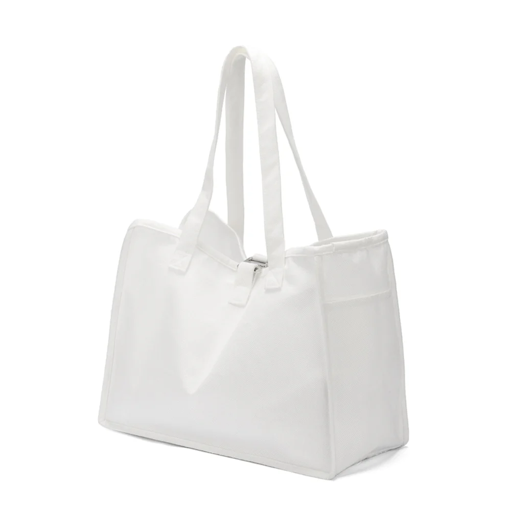 White Linen Sublimation PET Carrier Bag-38x19x30cm 7