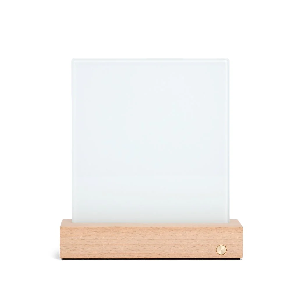 Premium USB Rechargeable Sublimation Glass Photo Panel with LED Base 10