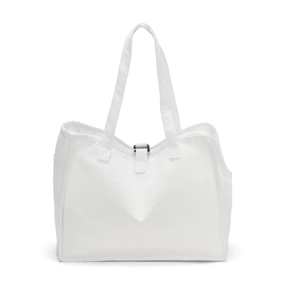 White Linen Sublimation PET Carrier Bag-38x19x30cm 2