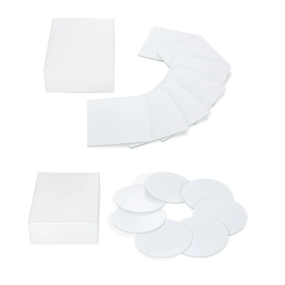 2mm Tempered Glass Sublimation Photo Blank Magnets Sublimation Fridge Magnets - Round/Square - Dia 6cm 7
