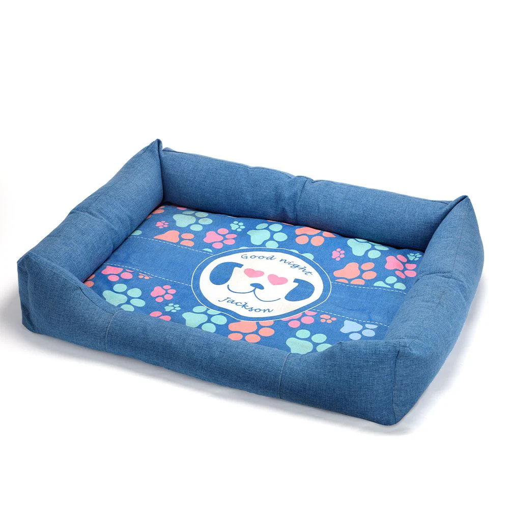 Blue Linen Sublimation Pet Bumper Cover-S/M/L Size 8