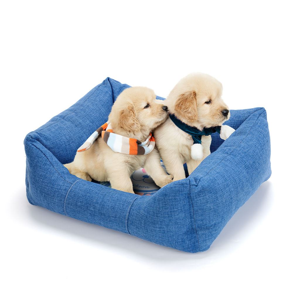 Blue Linen Sublimation Pet Bumper Cover-S/M/L Size 6