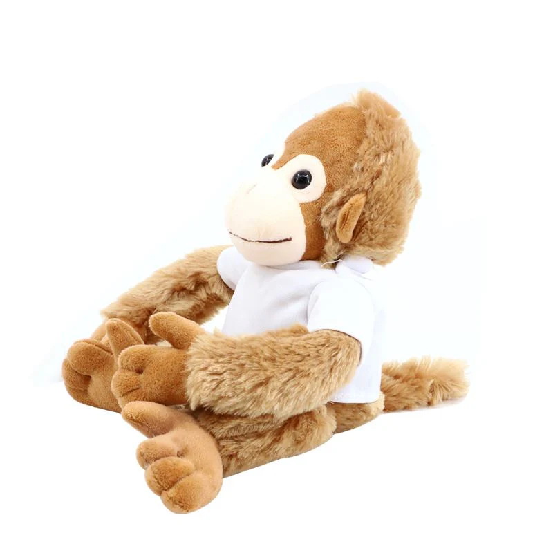 Sublimation Monkey Toy with T-shirt-Light Brown/Dark Brown 5