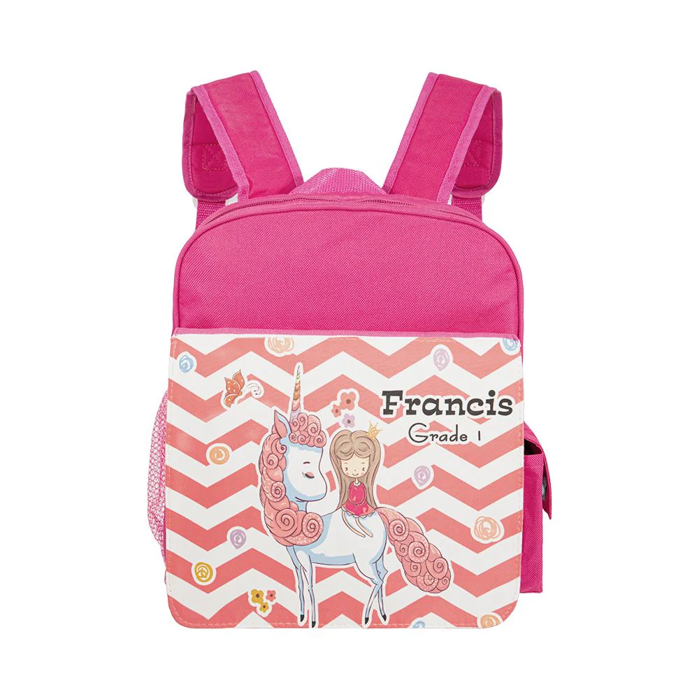 Sublimation Backpack for Kids-Red/Blue/Pink/Black/Hot Pink 3