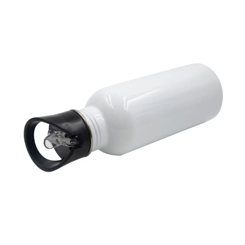 600ml Sublimation Tumbler Blanks Stainless Steel Water Bottle - Silver/White 3