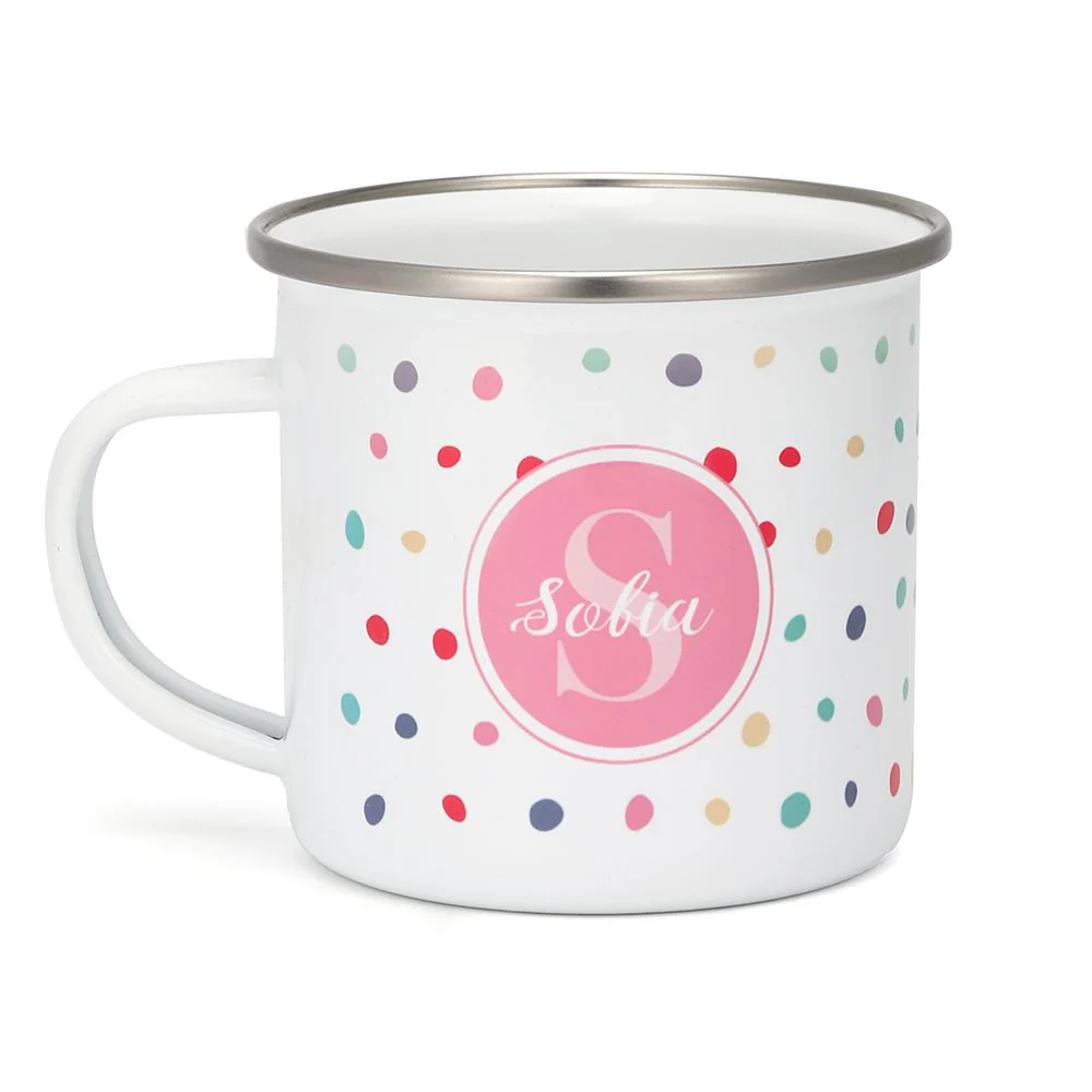 12oz Sublimation Enamel Mug -Silver Rim 3