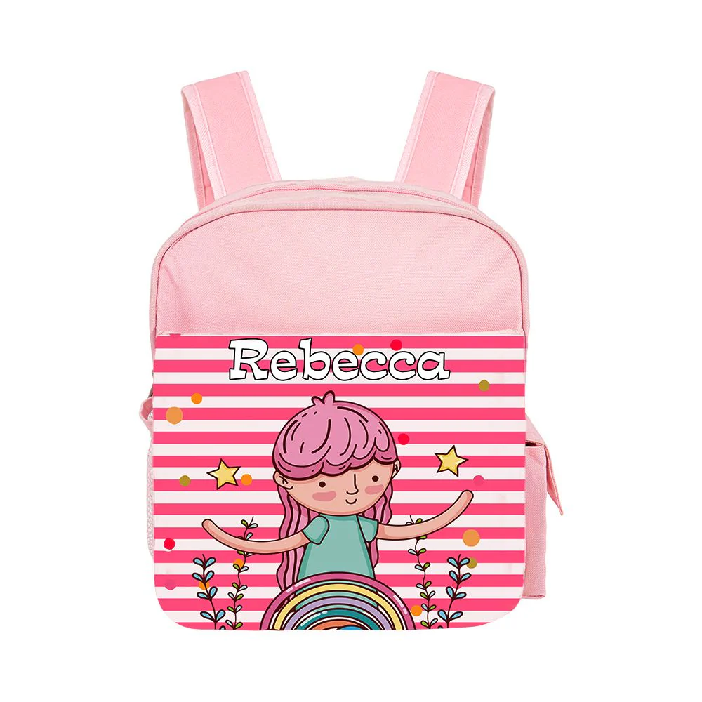 Sublimation Backpack for Kids-Red/Blue/Pink/Black/Hot Pink 5