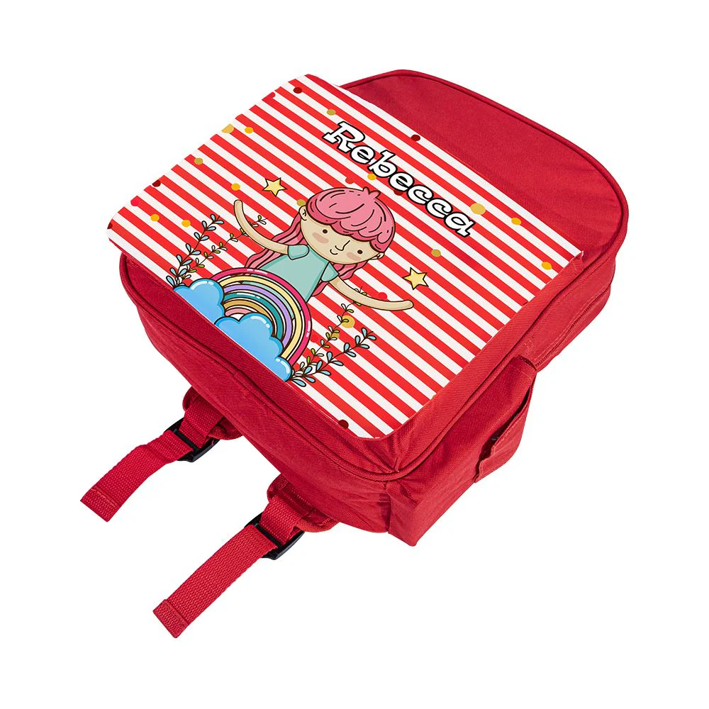 Sublimation Backpack for Kids-Red/Blue/Pink/Black/Hot Pink 8