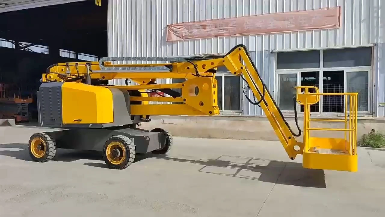 HAOKUN Heavy Duty Articulated Boom Lift Aerial Work Platform 1