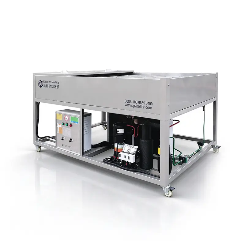Fabricante de máquinas de hielo Koller - TB02 Máquina comercial de bloques de hielo transparente de 200 kg 1
