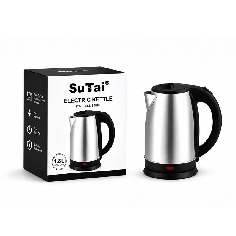 Single Layer Kettle Small Stainless Steel Electric Kettle Suppliers 2