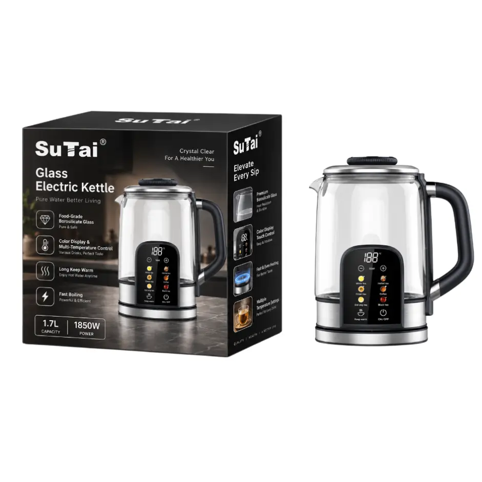 Glass Kettle 1.7l Borosilicate Glass Kettle Supplier 2