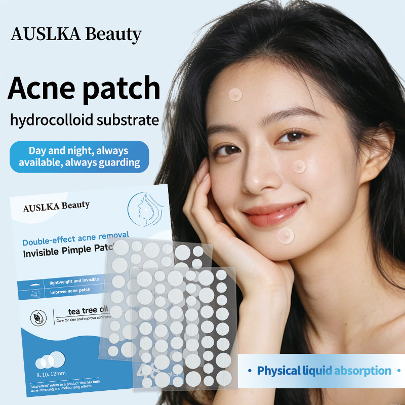 AUSLKA 48 Patchs Hydrocolloïdes Ronds Transparents Anti-Acné pour Traitement Localisé 3