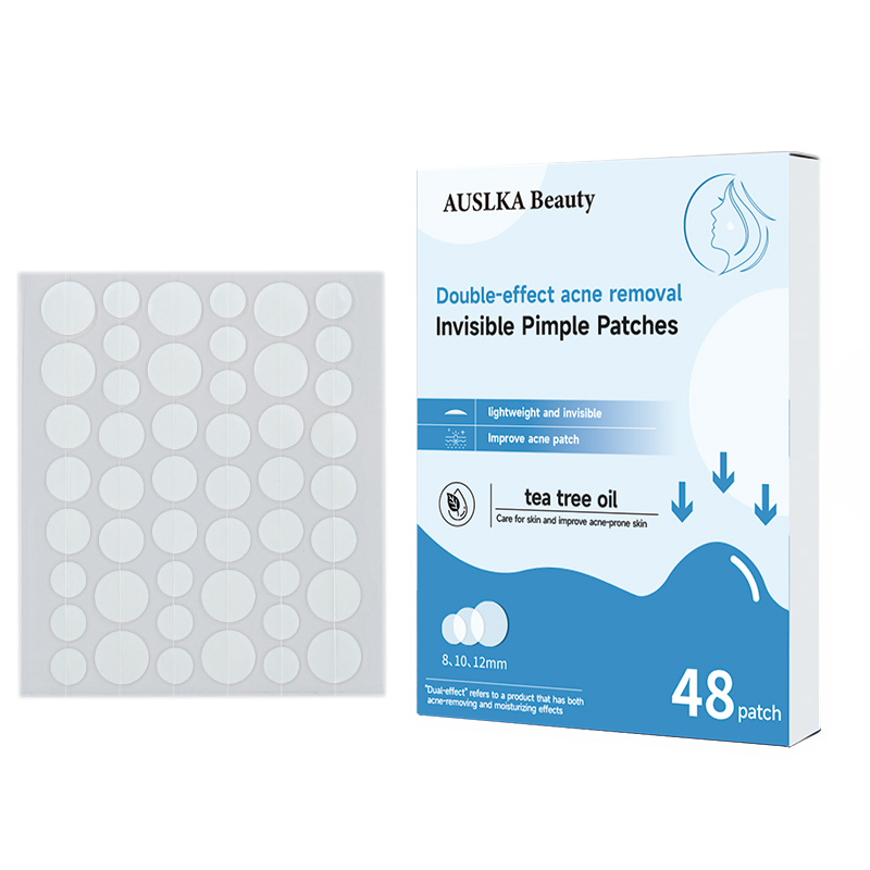 AUSLKA 48 Patchs Hydrocolloïdes Ronds Transparents Anti-Acné pour Traitement Localisé 1