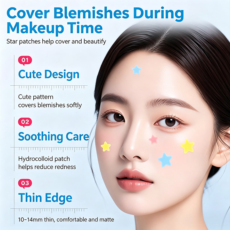 AUSLKA Mountain UltraThin StarShaped Hydrocolloid Acne Patch Set 4