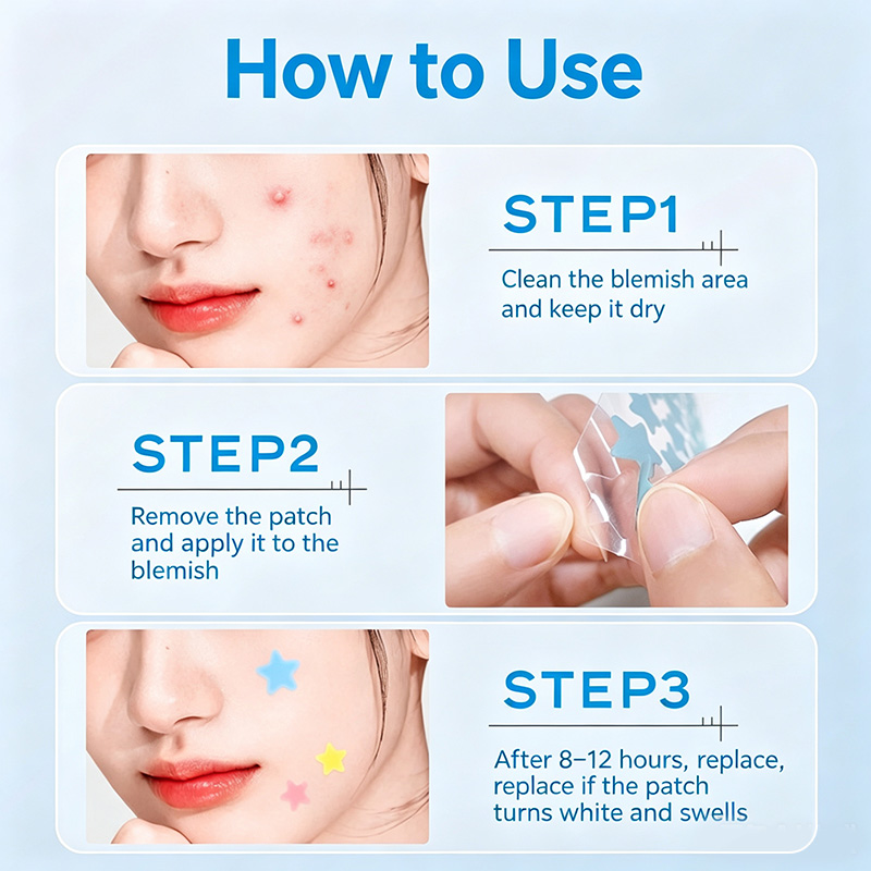 AUSLKA Mountain UltraThin StarShaped Hydrocolloid Acne Patch Set 6