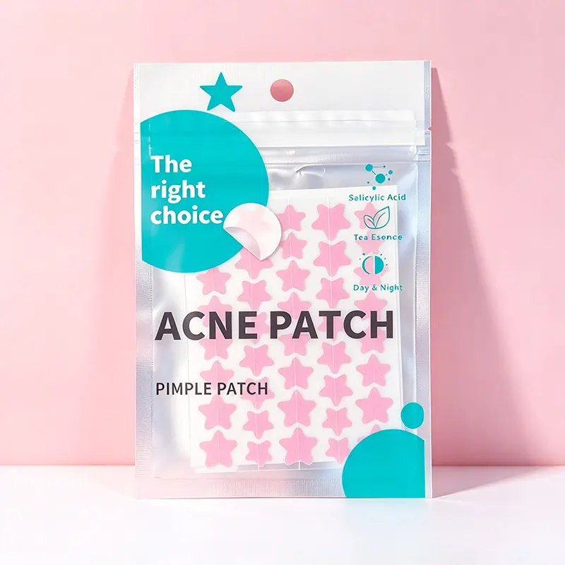 AUSLKA Cute Star-Shaped Hydrocolloid Hydrogel Acne Patch Set for Skincare 1