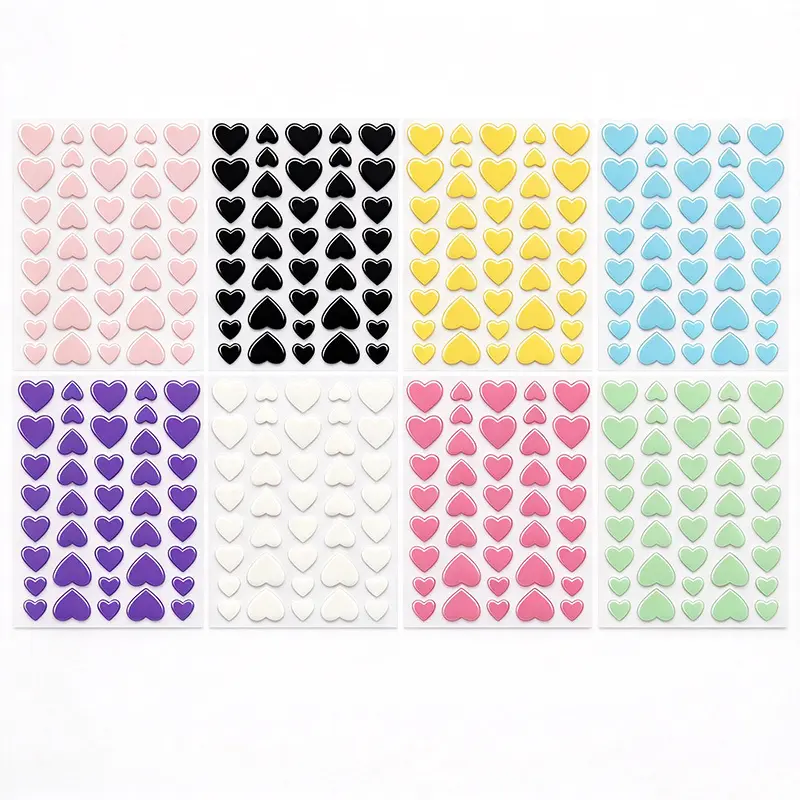 AUSLKA 36 Patches Multi-Color Heart-Shaped Hydrocolloid Acne Patch Pack 1