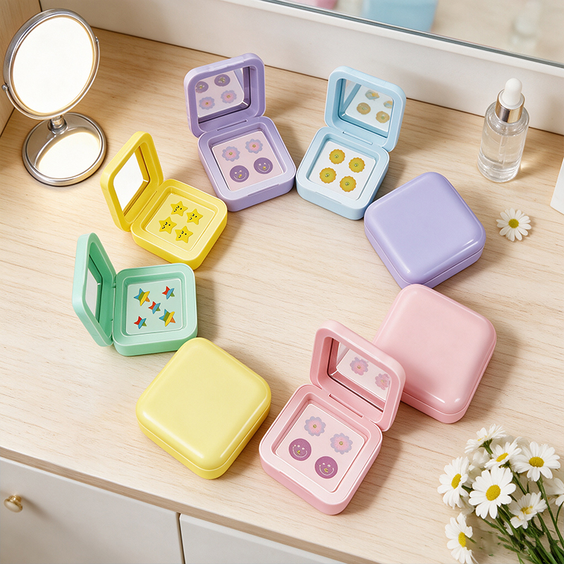 AUSLKA Kit de 20 patchs hydrocolloïdes anti-boutons avec étui carré à miroir 1
