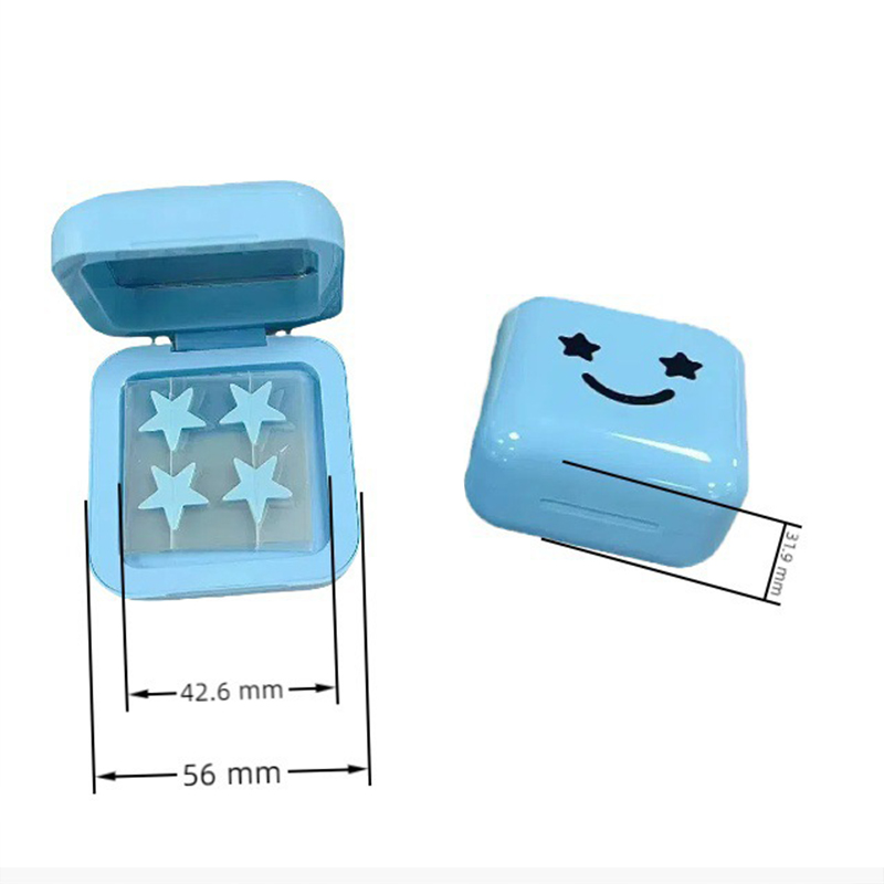 AUSLKA Kit de 20 patchs hydrocolloïdes anti-boutons avec étui carré à miroir 5