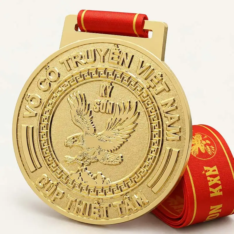 شركة QIYI لتصنيع ميداليات فنون الدفاع عن النفس المخصصة من نوع Vovinam Eagle 1