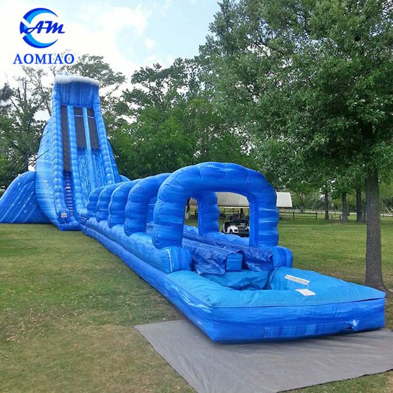 100ft Giant Outdoor Water Slides Blue Crush Run N Splash Combo - SL1724 2