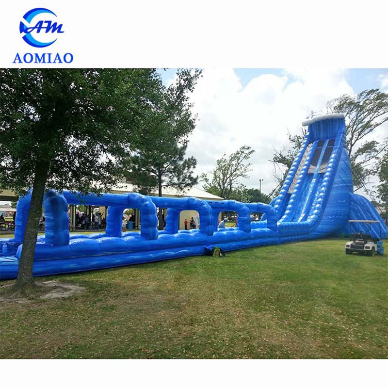 100ft Giant Outdoor Water Slides Blue Crush Run N Splash Combo - SL1724 5