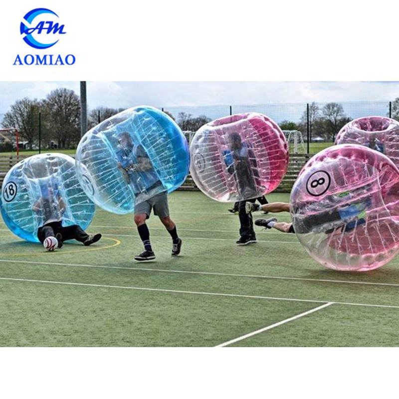 Half Blue Human Soccer Bubble BS2B 5