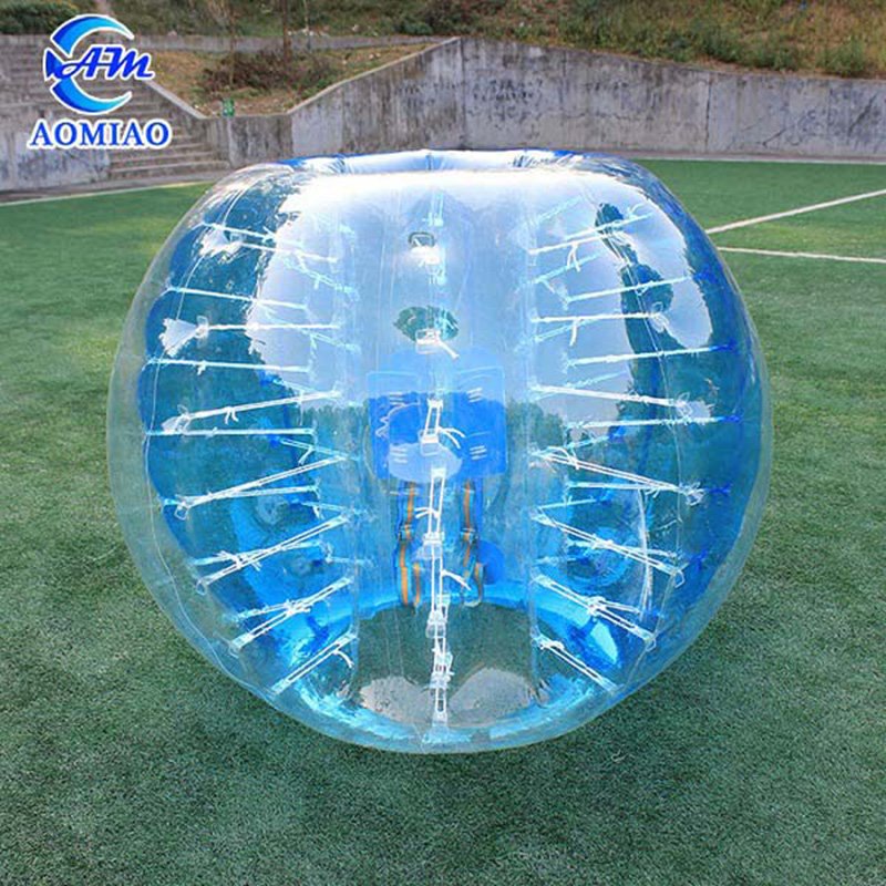 Half Blue Human Soccer Bubble BS2B 3