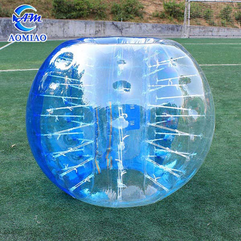 Half Blue Human Soccer Bubble BS2B 4