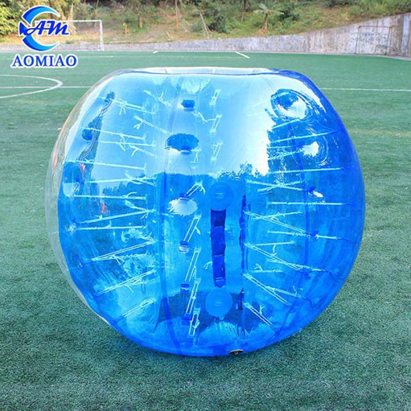 Half Blue Human Soccer Bubble BS2B 2