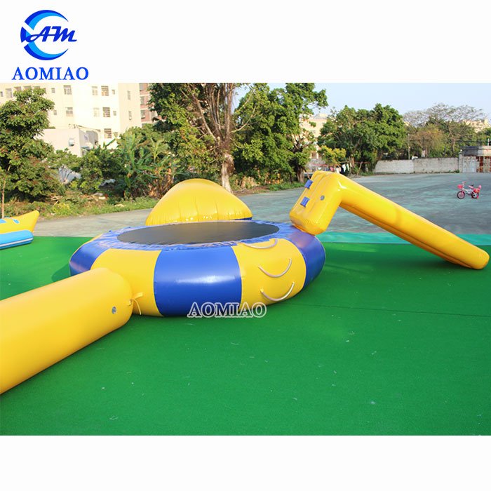 Water Trampoline Park With Small Slide and Launch - WGT2 4