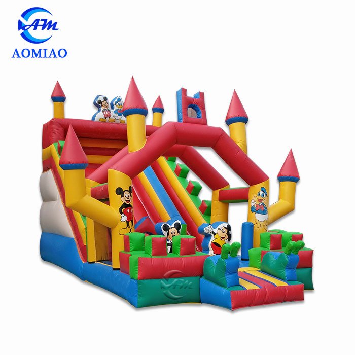 Colorful Inflatable Castle Slide - Mickey Mouse SL1733 1