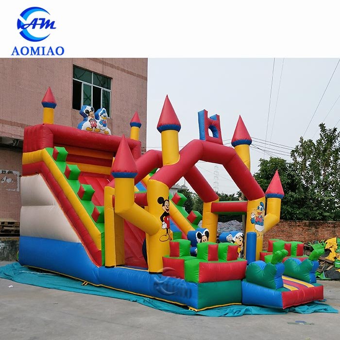 Colorful Inflatable Castle Slide - Mickey Mouse SL1733 2
