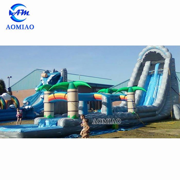 Inflatable Double Slip And Slide With Pool - SL1769 5