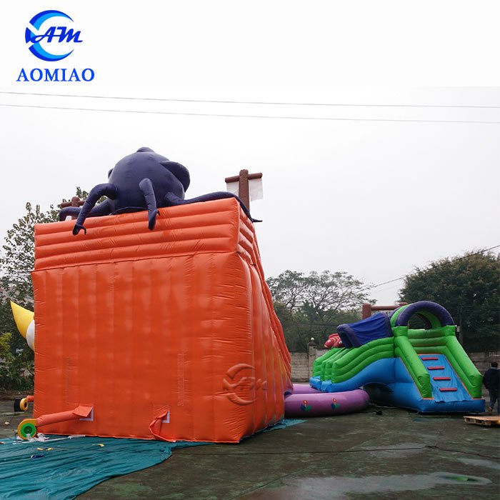 Inflatable Water Slide And Pool - Three Cartoon Slide SL1746 3