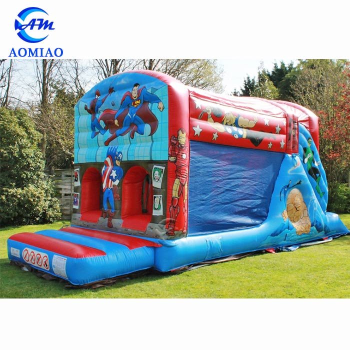 Adult Jumping Castle - Superman and Spiderman BO1759 1